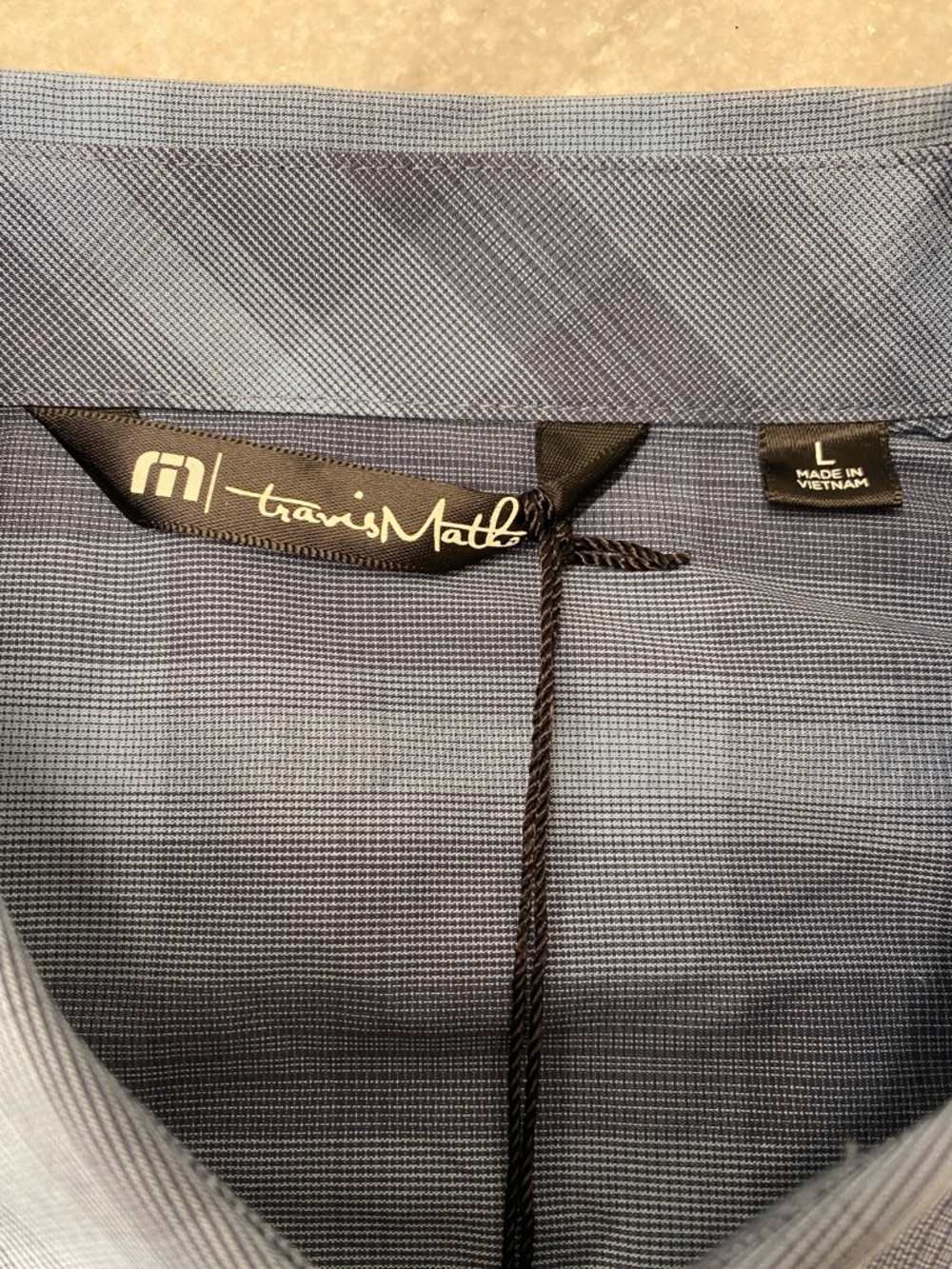 Travis Mathew Blue Plaid Short-Sleeve Button-Down Shirt - Picture 3 of 7